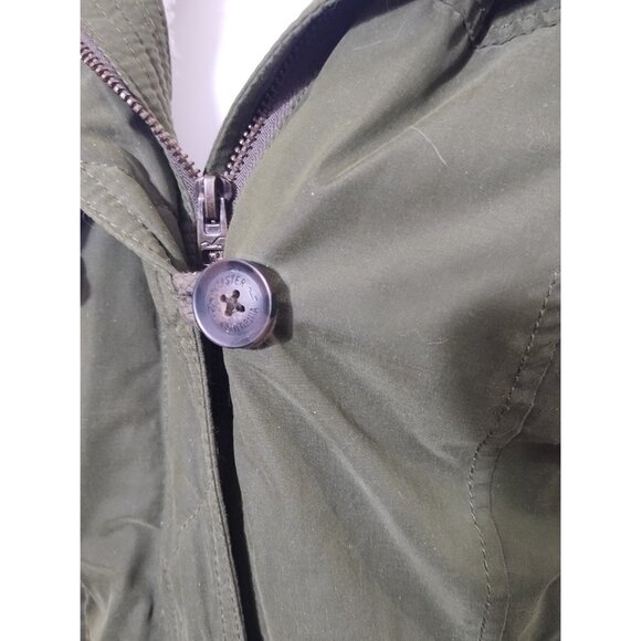 Hollister Faux Fur Sherpa Lined Hooded Utility Parka S Weather Resistant - Picture 3 of 8